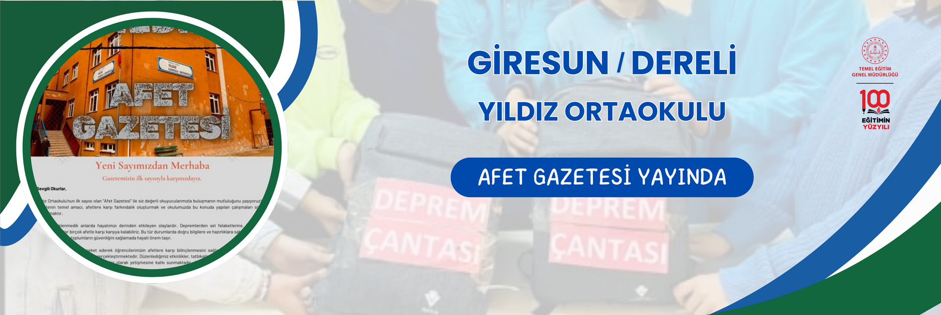 AFET GAZETESİ YAYINDA