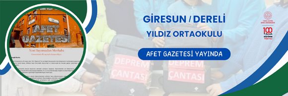AFET GAZETESİ YAYINDA